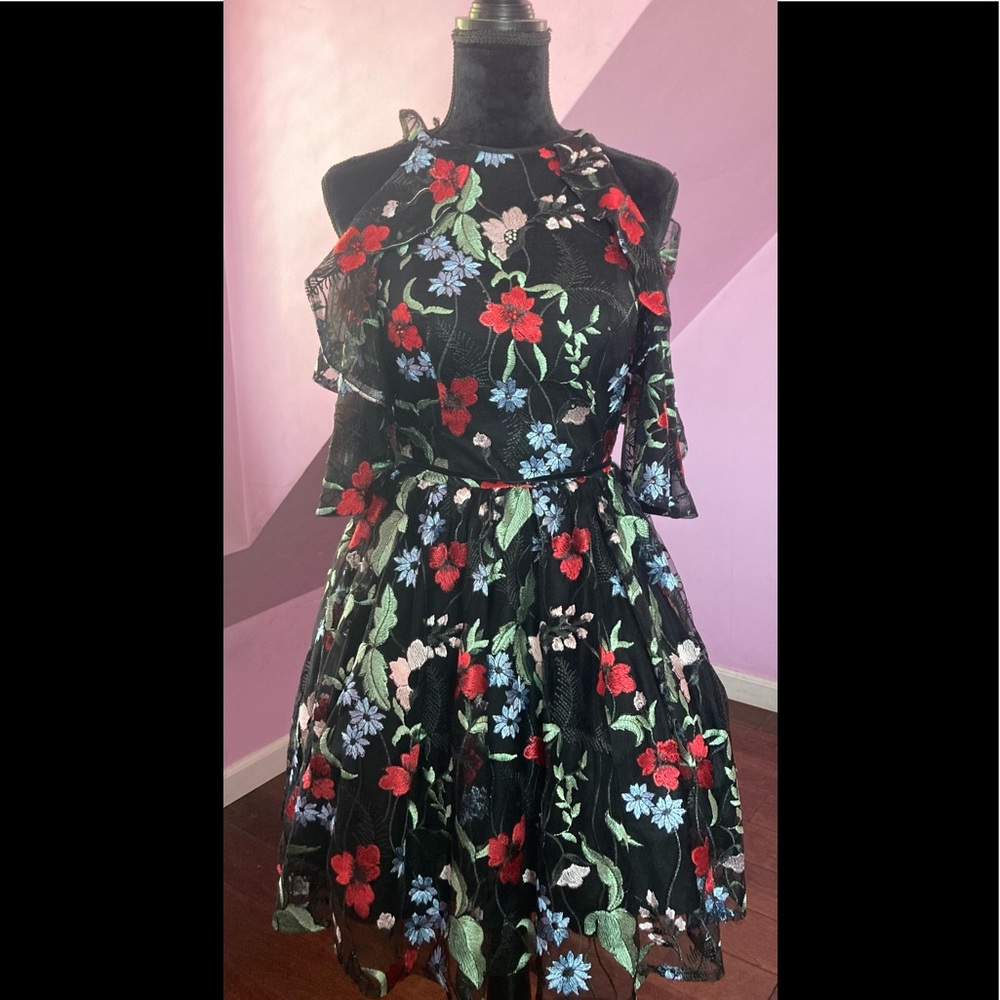 Mac Duggar Floral Cocktail Dress